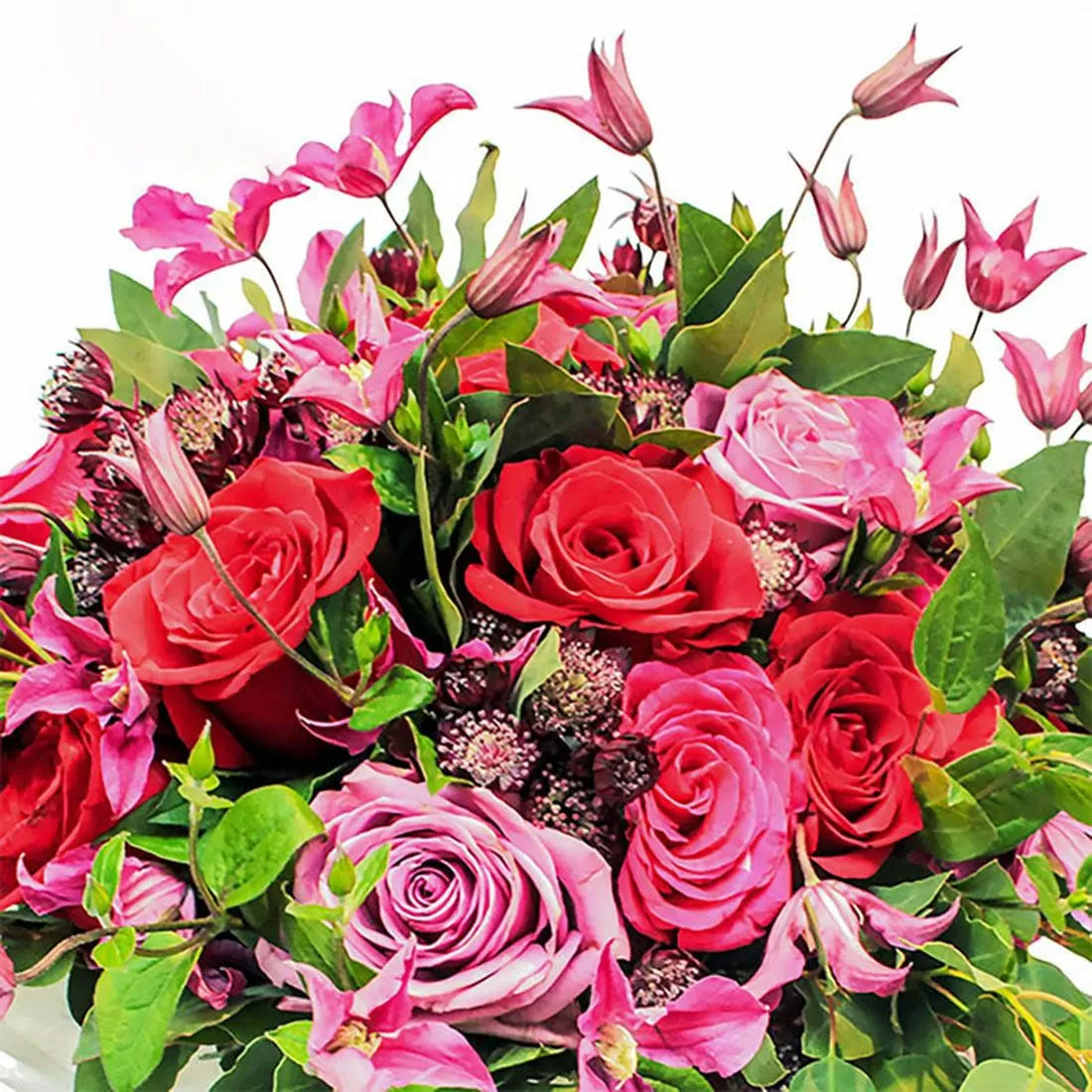 Clematis and Rose Bouquet